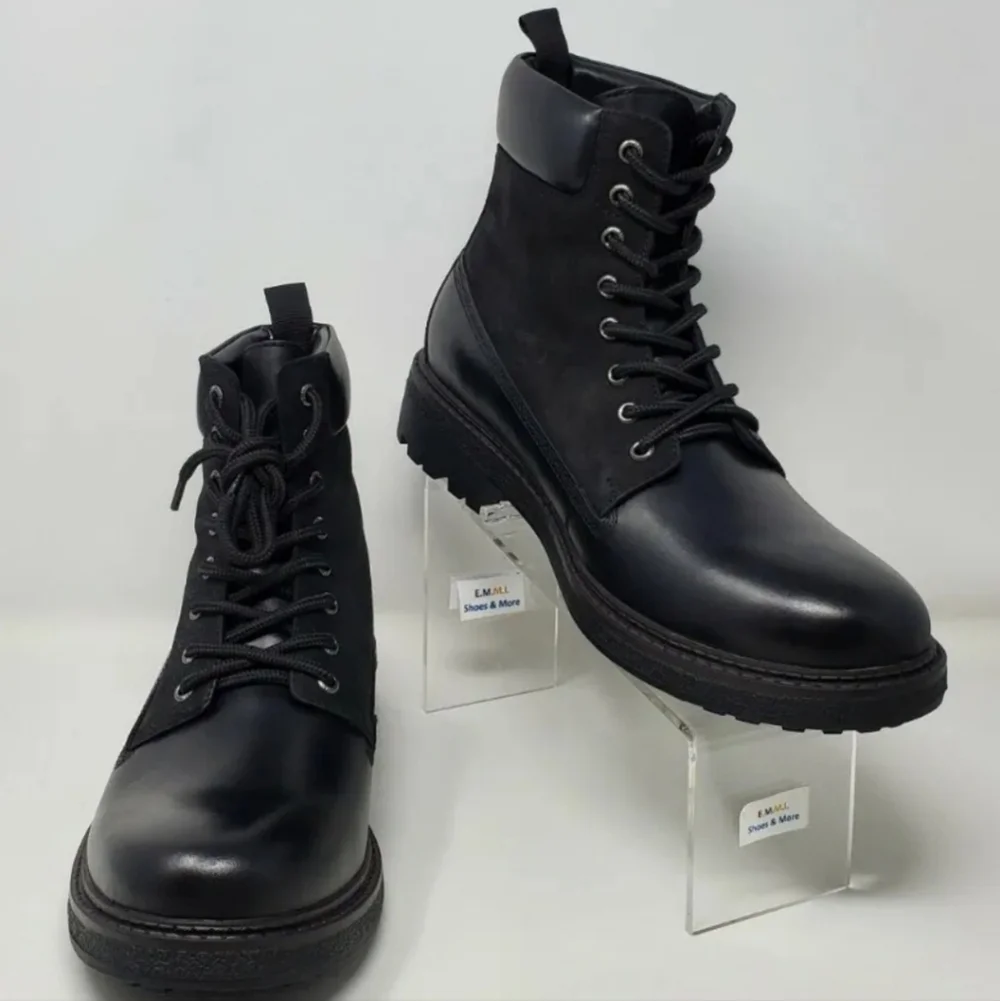 Blondo Men's Waterproof Ankle Boots Black  Lace Up B1172 014 Size 9 New